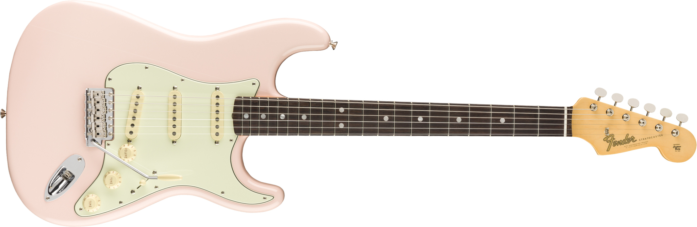 Fender Strat '60s American Original Usa Sss Rw - Shell Pink - Guitarra eléctrica con forma de str. - Main picture