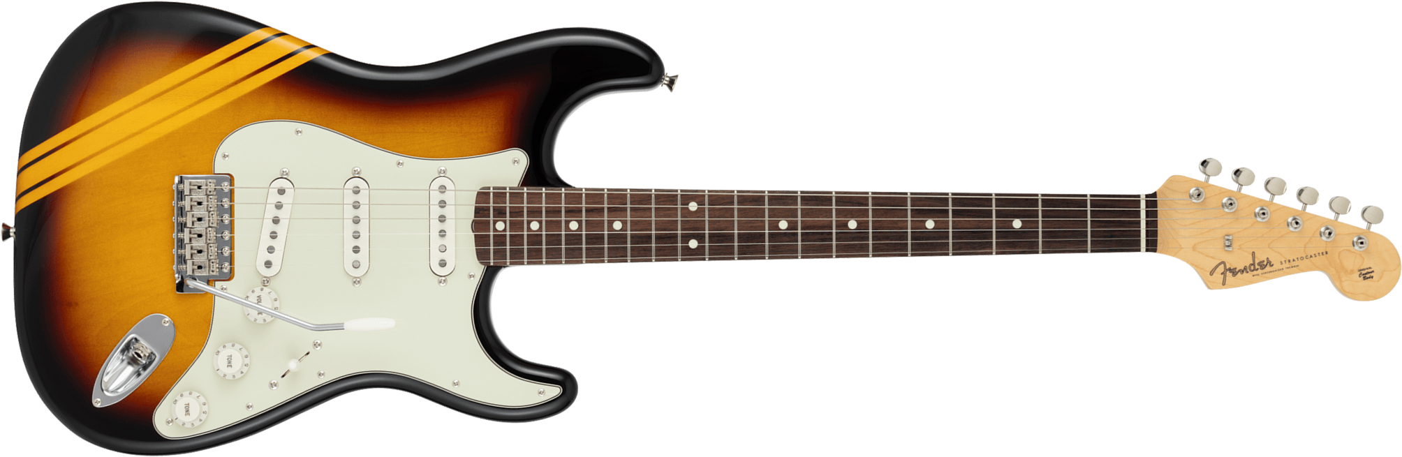 Fender Strat 60s Competition Traditional Jap 3s Trem Rw - 3-color Sunburst / Aged Natural - Guitarra eléctrica con forma de str. - Main picture