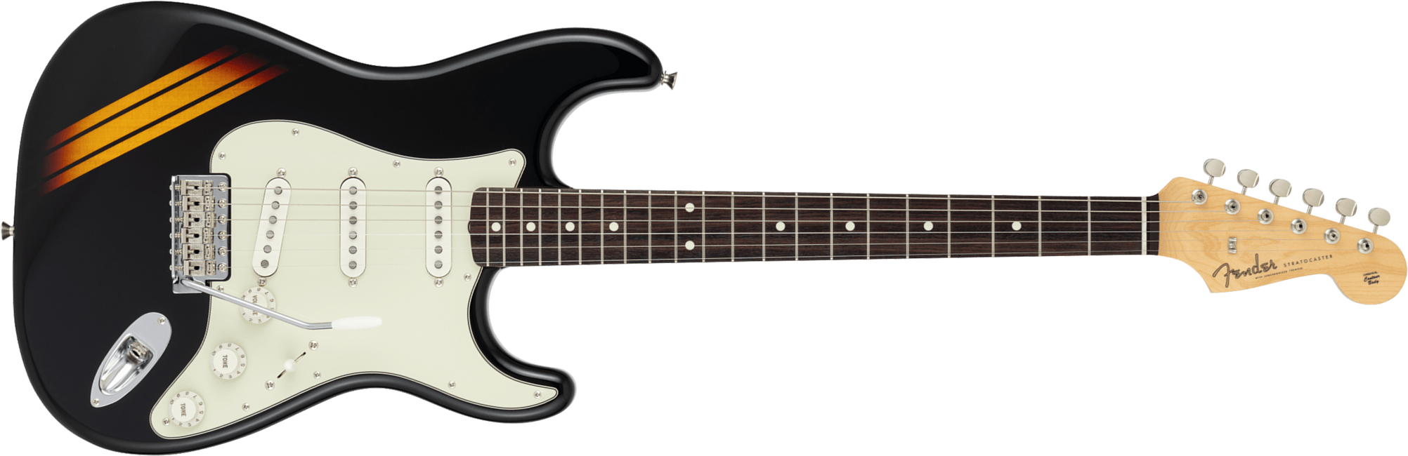 Fender Strat 60s Competition Traditional Jap 3s Trem Rw - Black / 3-color Sunburst - Guitarra eléctrica con forma de str. - Main picture