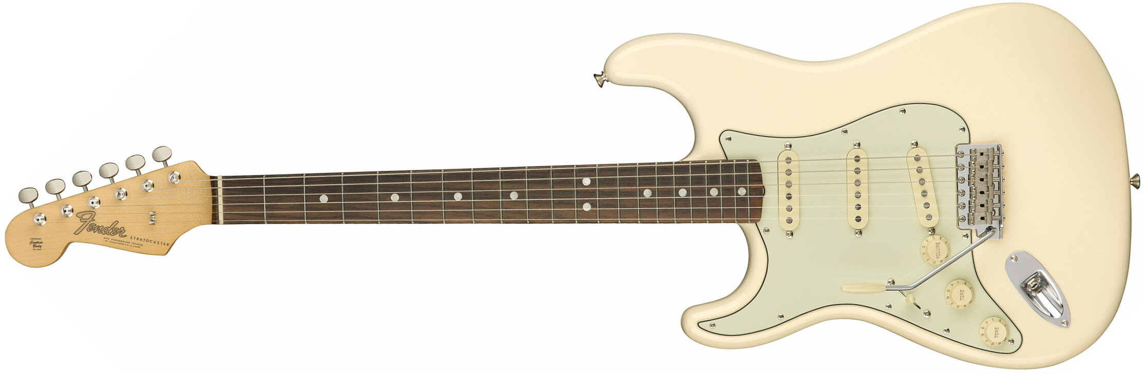 Fender Strat '60s Lh Gaucher American Original Usa Sss Rw - Olympic White - Guitarra electrica para zurdos - Main picture
