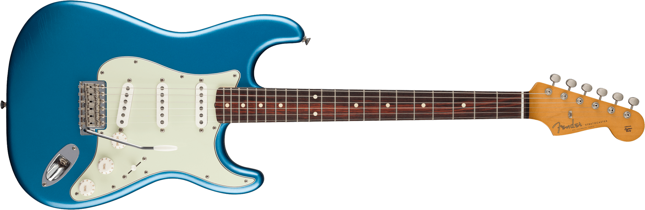 Fender Strat 60s Road Worn Vintera 2 Ltd Mex 3s Trem Rw - Lake Placid Blue - Guitarra eléctrica con forma de str. - Main picture