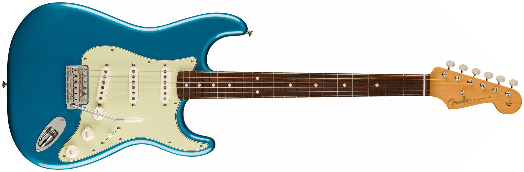 Fender Strat 60s Vintera 2 Mex 3s Trem Rw - Lake Placid Blue - Guitarra eléctrica con forma de str. - Main picture
