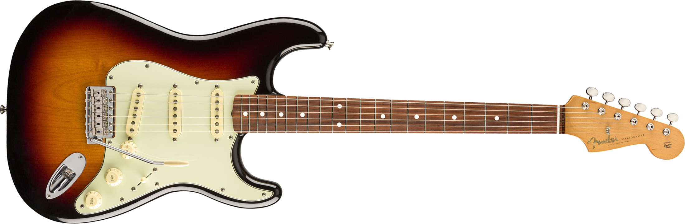 Fender Strat 60s Vintera Vintage Mex Pf - 3-color Sunburst - Guitarra eléctrica con forma de str. - Main picture