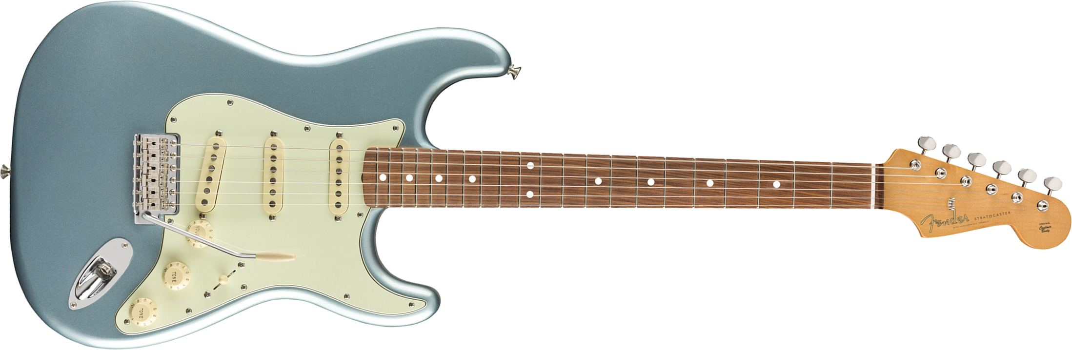Fender Strat 60s Vintera Vintage Mex Pf - Ice Blue Metallic - Guitarra eléctrica con forma de str. - Main picture