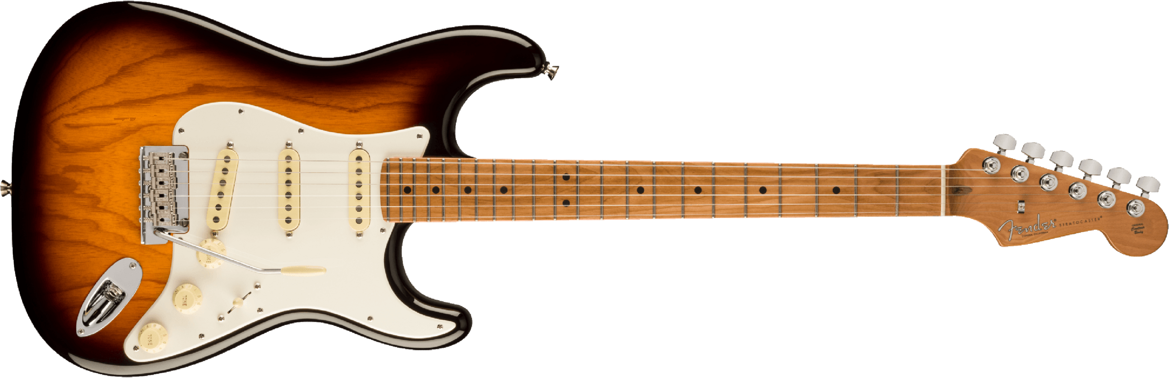 Fender Strat American Pro Ii Ltd 3s Custom Shop Trem Mn - 2-color Sunburst - Guitarra eléctrica con forma de str. - Main picture