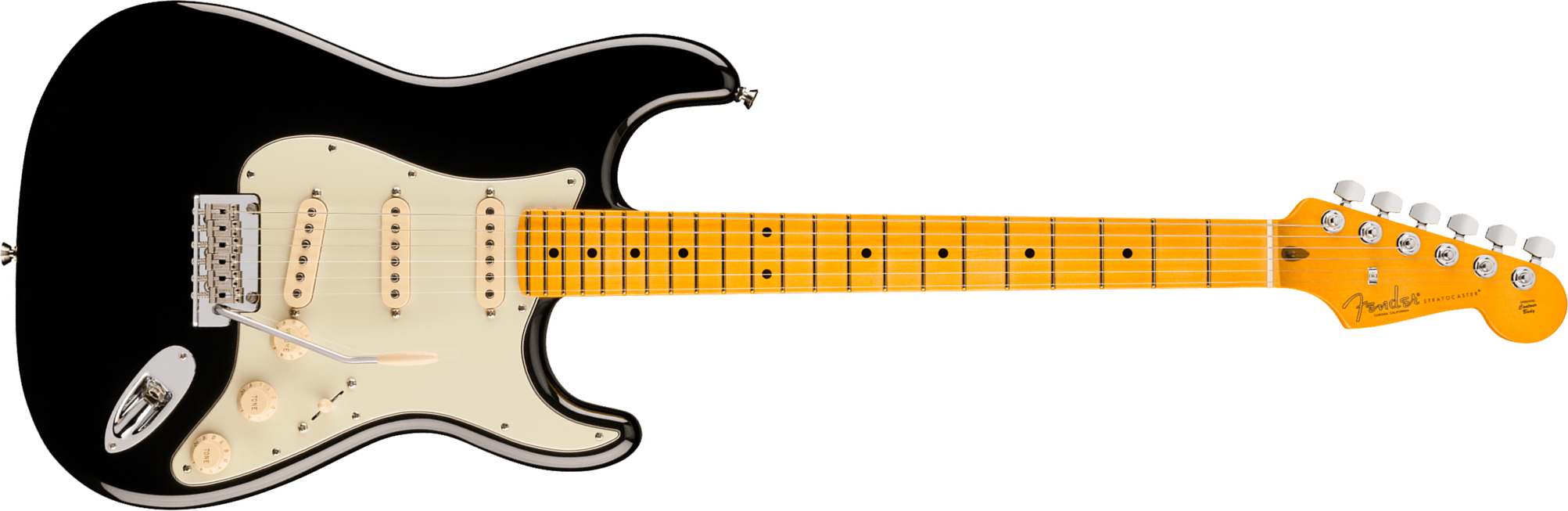 Fender Strat American Pro. Usa  3s Trem Mn - Black - Guitarra eléctrica con forma de str. - Main picture