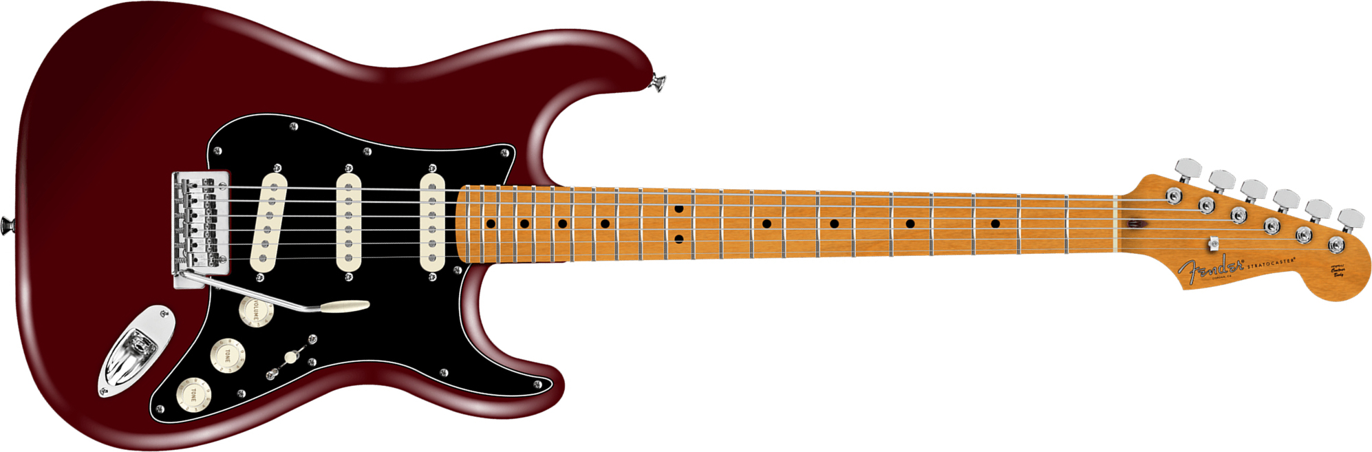 Fender Strat American Pro. Usa  3s Trem Mn - Oxblood - Guitarra eléctrica con forma de str. - Main picture