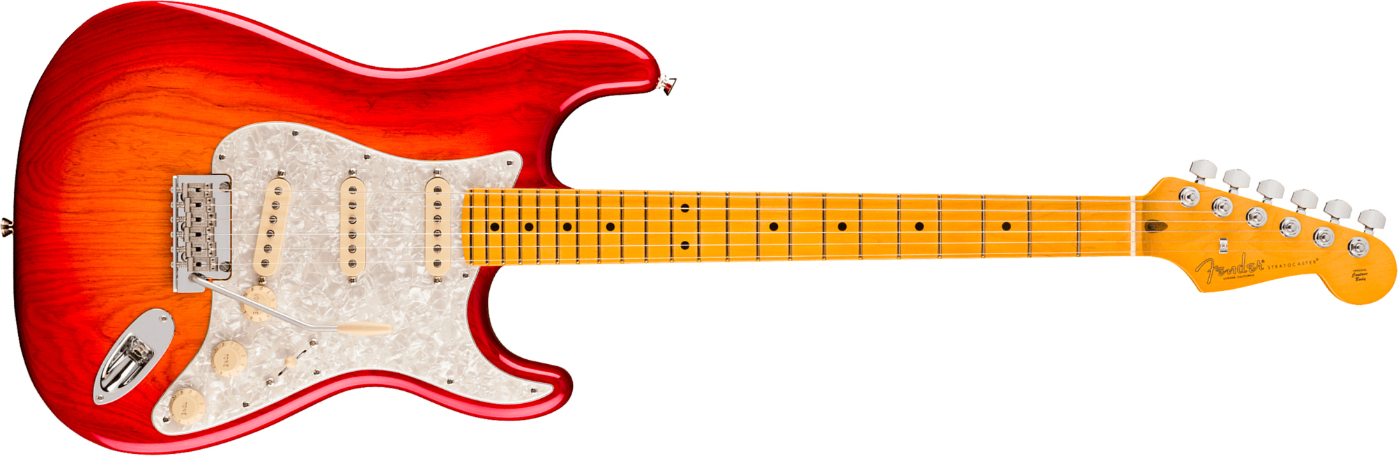 Fender Strat American Pro. Usa  3s Trem Mn - Aged Cherry Burst - Guitarra eléctrica con forma de str. - Main picture