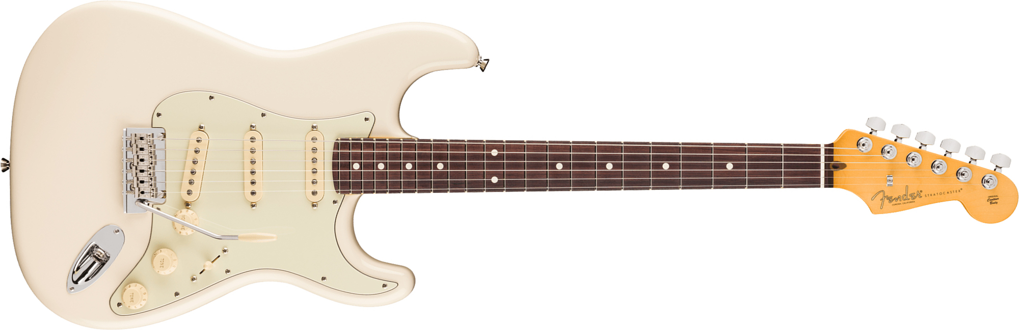 Fender Strat American Pro. Usa  3s Trem Rw - Olympic White - Guitarra eléctrica con forma de str. - Main picture