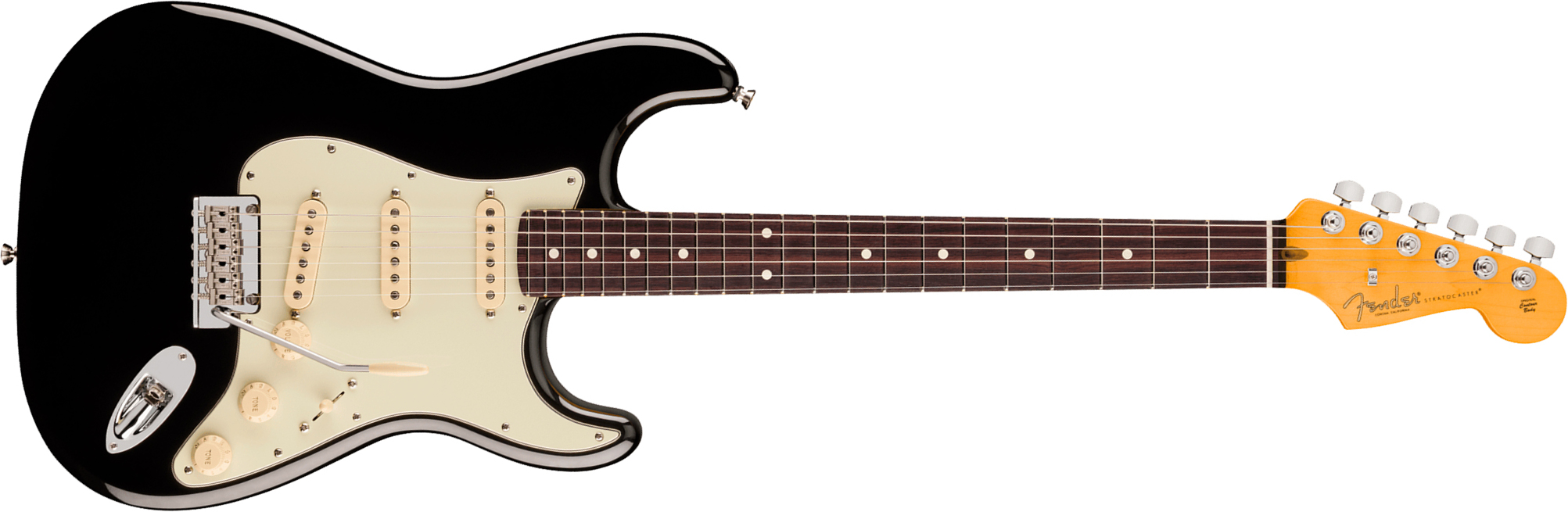 Fender Strat American Pro. Usa  3s Trem Rw - Black - Guitarra eléctrica con forma de str. - Main picture
