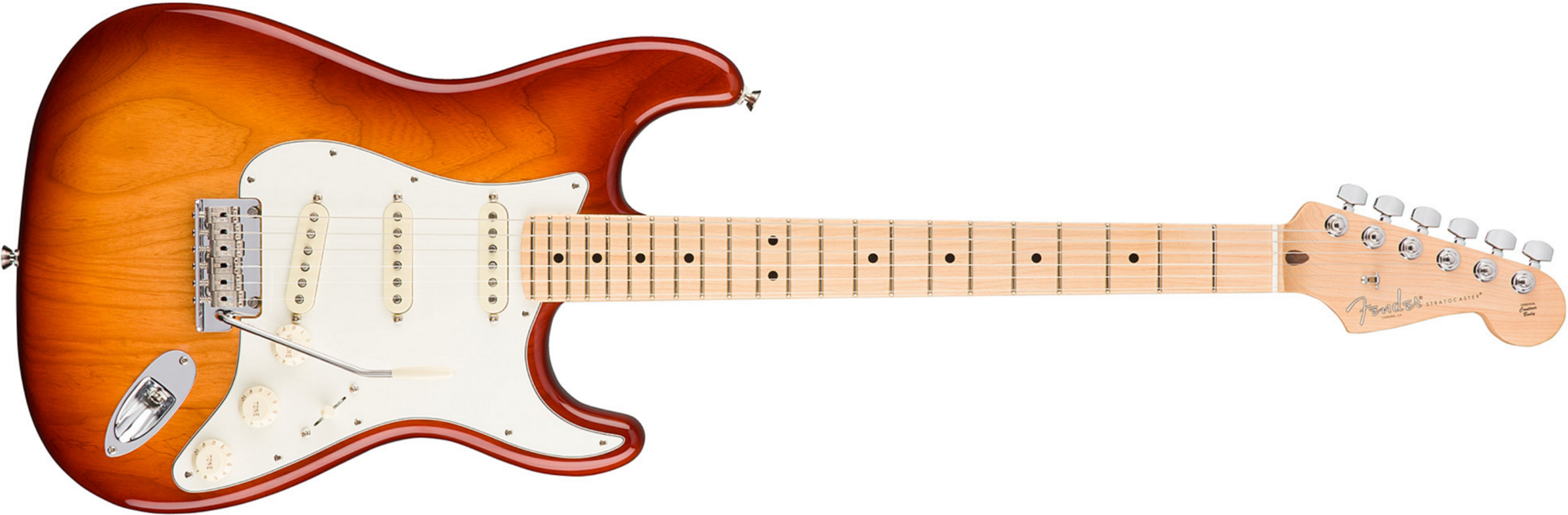 Fender Strat American Professional 2017 3s Usa Mn - Sienna Sunburst - Guitarra eléctrica con forma de str. - Main picture