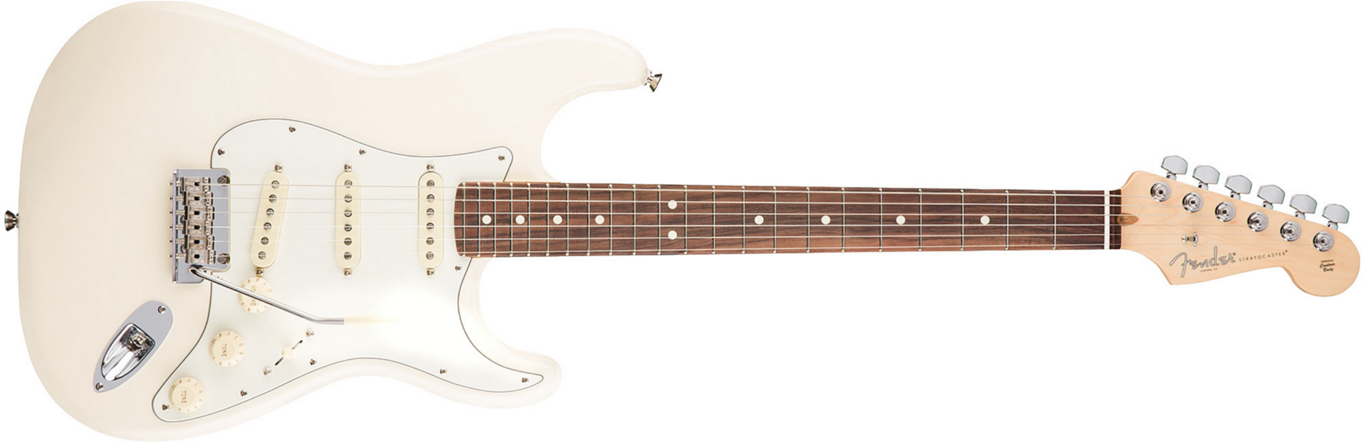 Fender Strat American Professional 2017 3s Usa Rw - Olympic White - Guitarra eléctrica con forma de str. - Main picture
