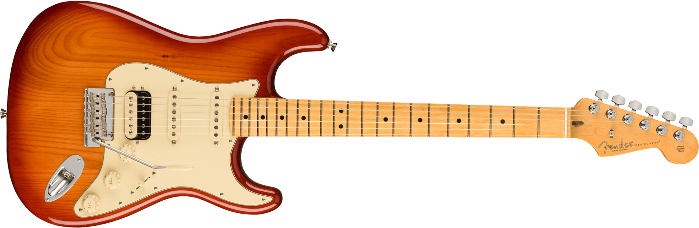 Fender Strat American Professional Ii Hss Usa Mn - Sienna Sunburst - Guitarra eléctrica con forma de str. - Main picture