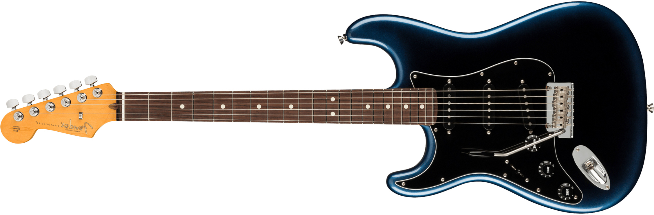 Fender Strat American Professional Ii Lh Gaucher Usa Rw - Dark Night - Guitarra electrica para zurdos - Main picture