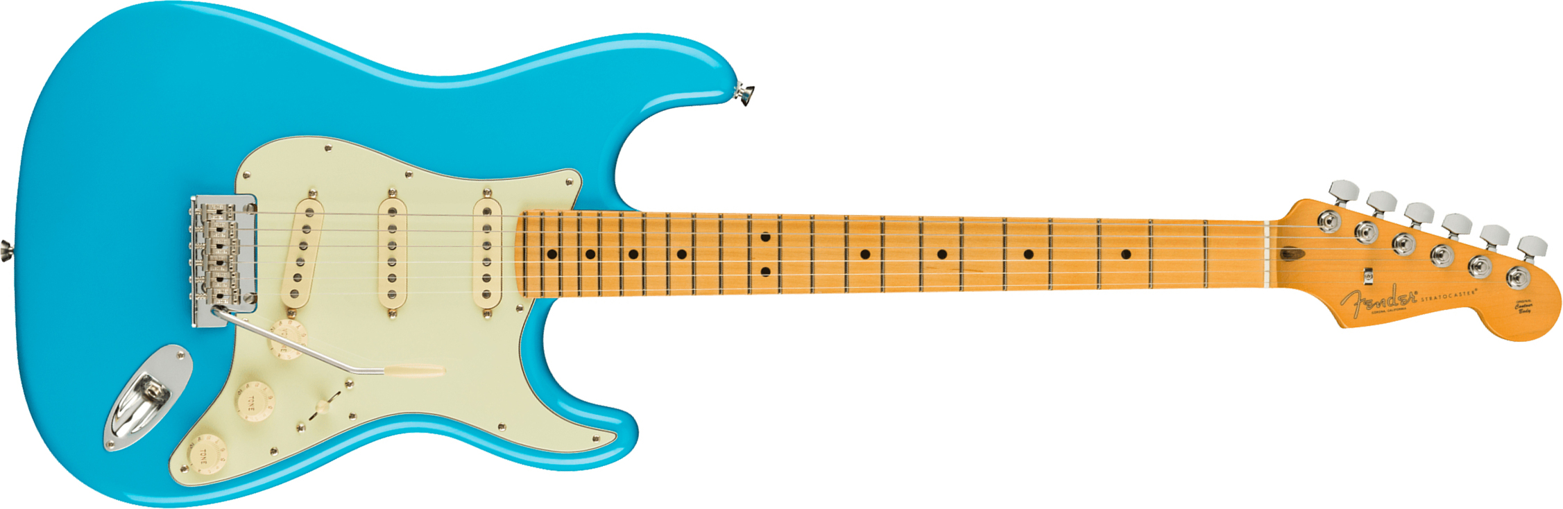 Fender Strat American Professional Ii Usa Mn - Miami Blue - Guitarra eléctrica con forma de str. - Main picture