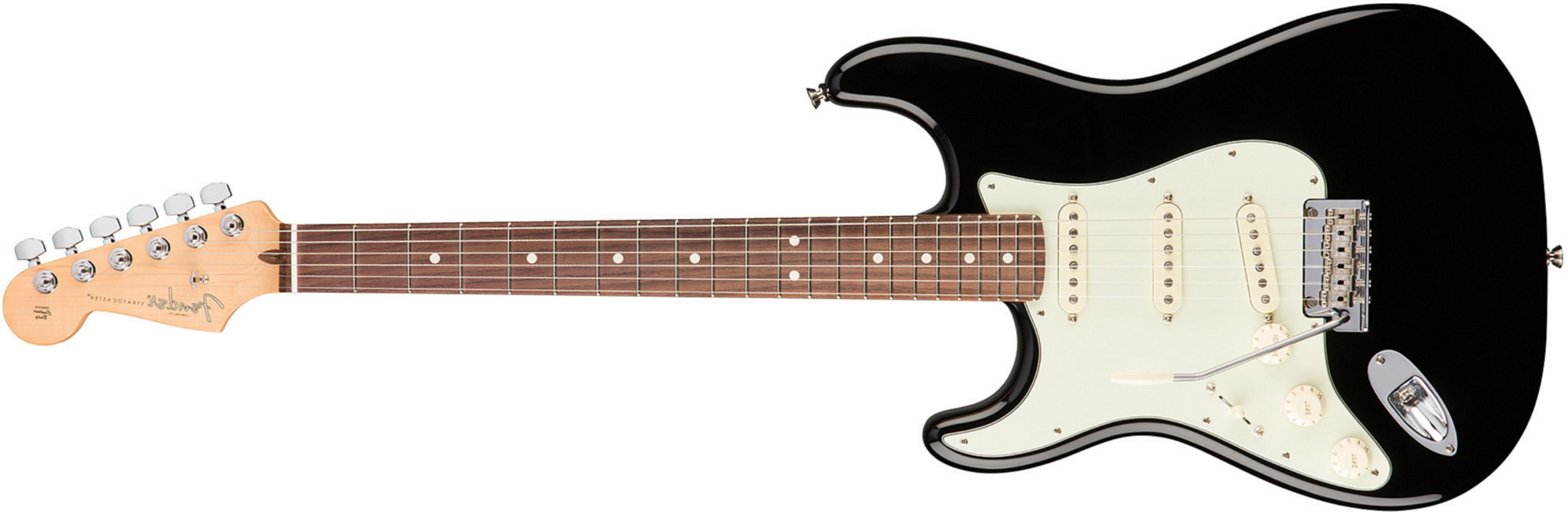 Fender Strat American Professional Lh Usa Gaucher 3s Rw - Black - Guitarra electrica para zurdos - Main picture