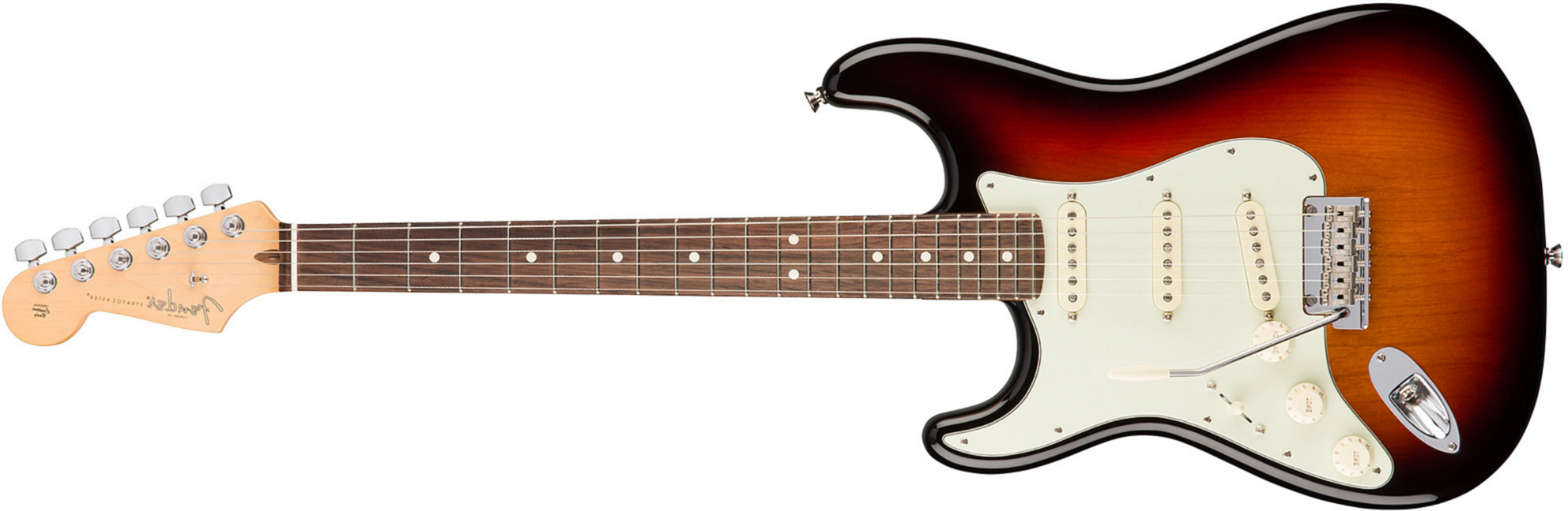 Fender Strat American Professional Lh Usa Gaucher 3s Rw - 3-color Sunburst - Guitarra electrica para zurdos - Main picture
