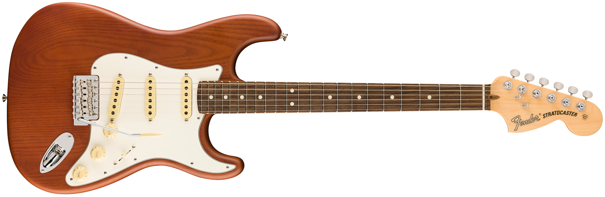 Fender Strat American Timber Performer Fsr Ltd Usa 3s Rw - Mocha - Guitarra eléctrica con forma de str. - Main picture