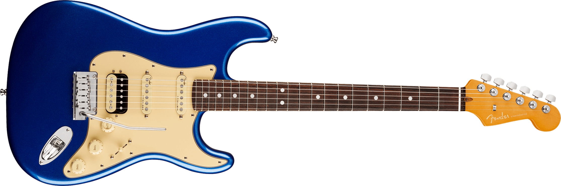 Fender Strat American Ultra Hss 2019 Usa Rw - Cobra Blue - Guitarra eléctrica con forma de str. - Main picture