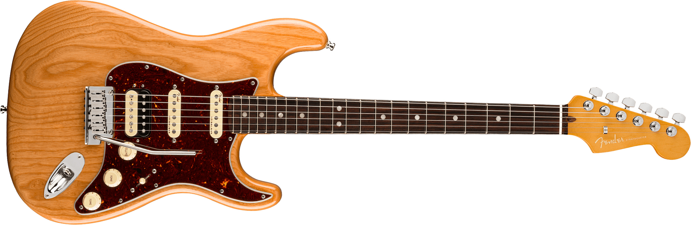 Fender Strat American Ultra Hss 2019 Usa Rw - Aged Natural - Guitarra eléctrica con forma de str. - Main picture
