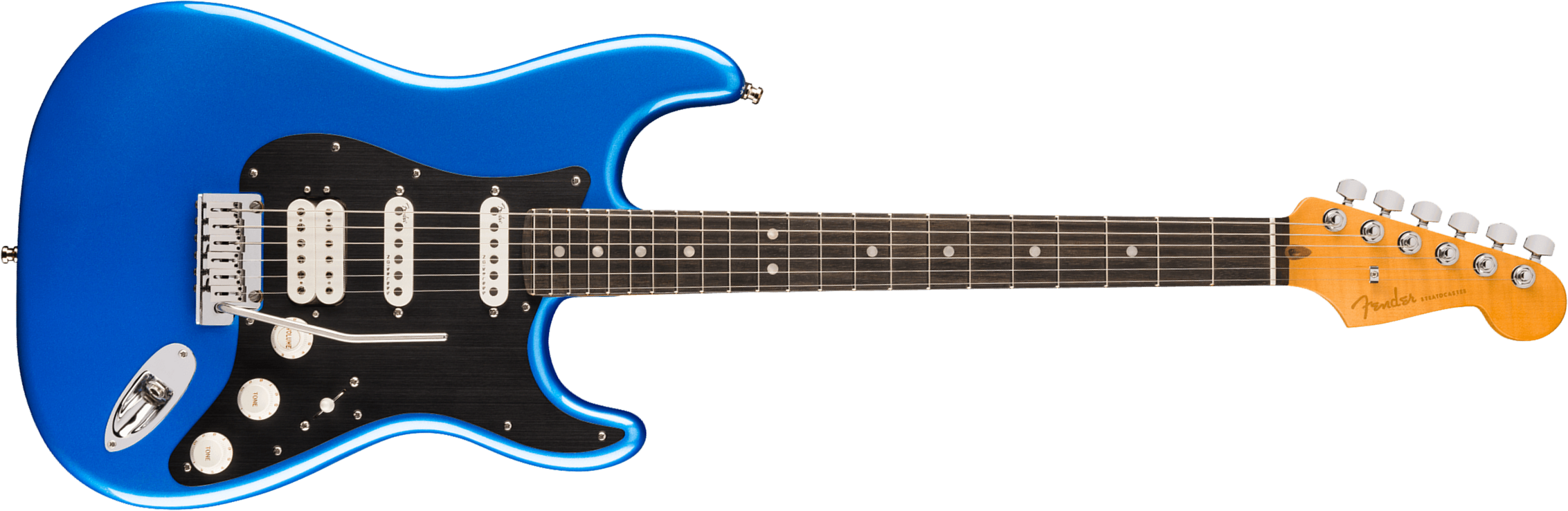 Fender Strat American Ultra Ii Hss Usa Trem Eb - Noble Blue - Guitarra eléctrica con forma de str. - Main picture