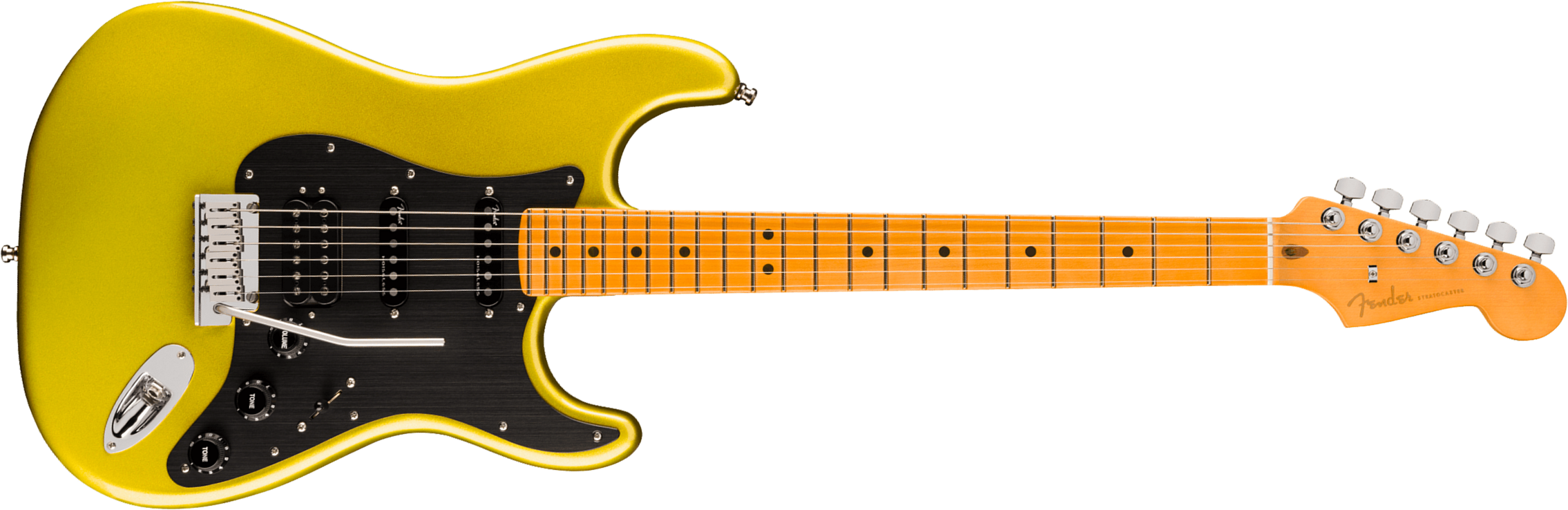 Fender Strat American Ultra Ii Hss Usa Trem Mn - Solar Flare - Guitarra eléctrica con forma de str. - Main picture