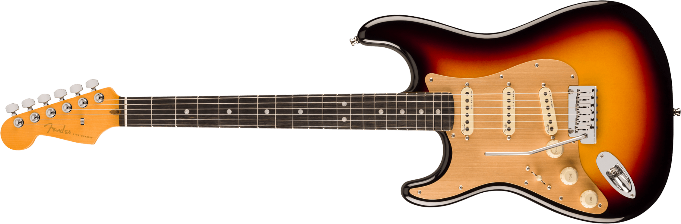 Fender Strat American Ultra Ii Lh Usa Gaucher Trem 3s Eb - Ultraburst - Guitarra eléctrica con forma de str. - Main picture
