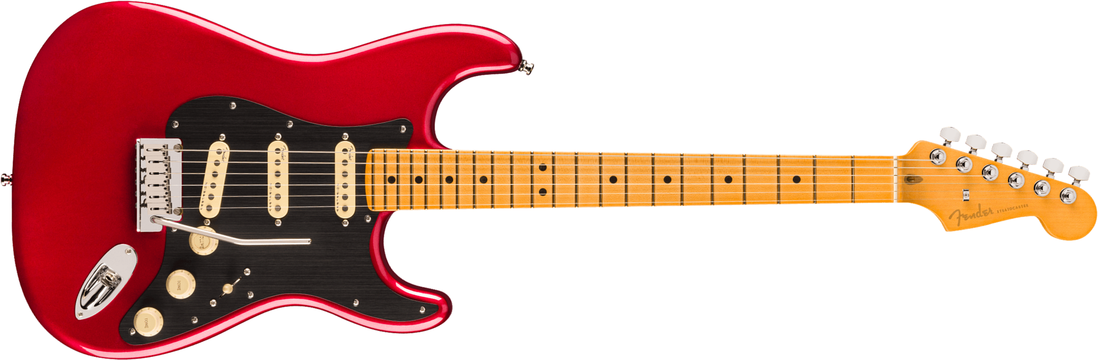 Fender Strat American Ultra Ii Usa Trem 3s Mn - Sinister Red - Guitarra eléctrica con forma de str. - Main picture