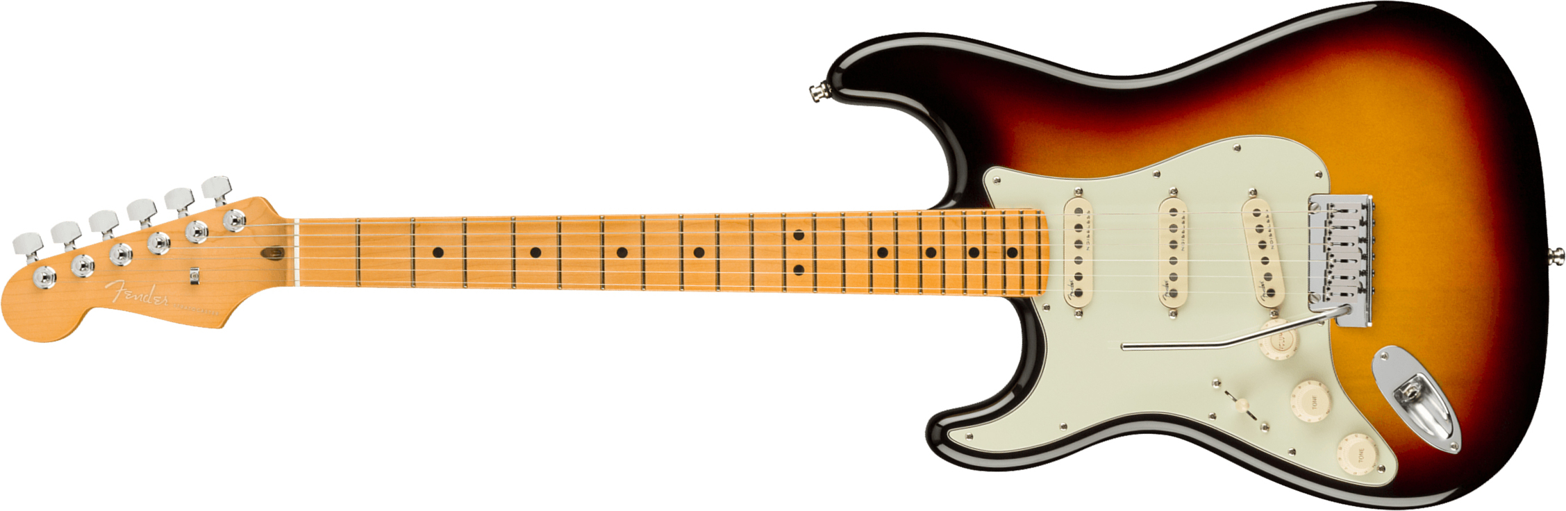 Fender Strat American Ultra Lh Gaucher Usa Mn +etui - Ultraburst - Guitarra electrica para zurdos - Main picture