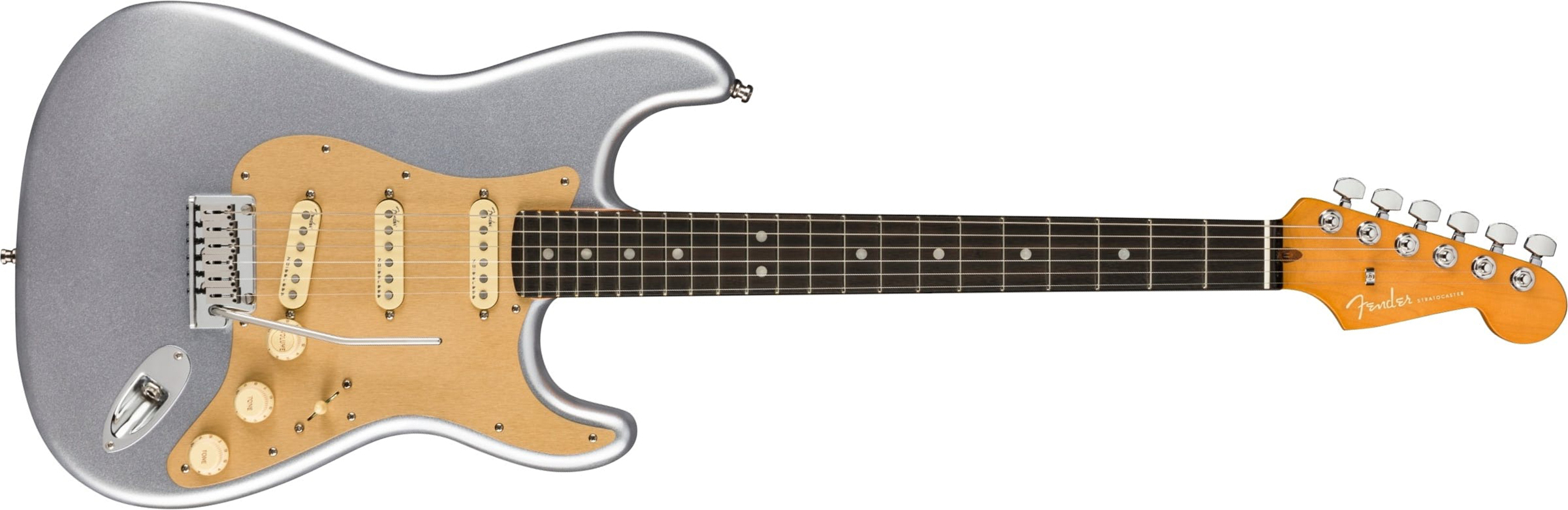 Fender Strat American Ultra Ltd Usa 3s Trem Eb - Quicksilver - Guitarra eléctrica con forma de str. - Main picture