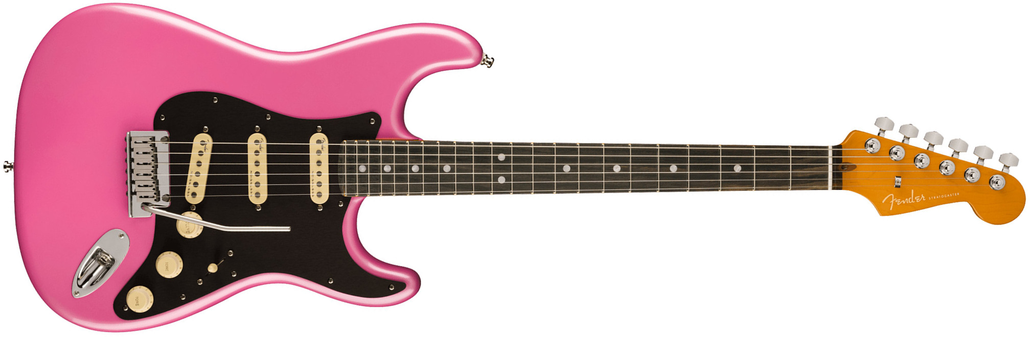 Fender Strat American Ultra Ltd Usa 3s Trem Eb - Bubble Gum Metallic - Guitarra eléctrica con forma de str. - Main picture