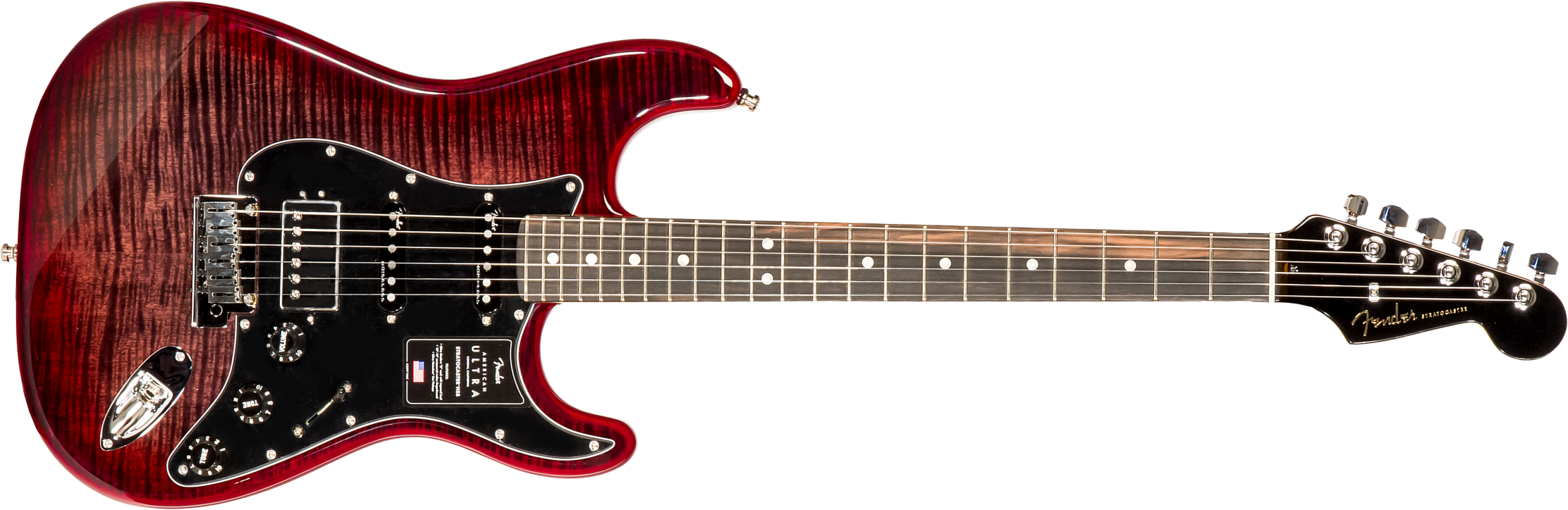 Fender Strat American Ultra Ltd Usa Hss Trem Eb - Umbra - Guitarra eléctrica con forma de str. - Main picture