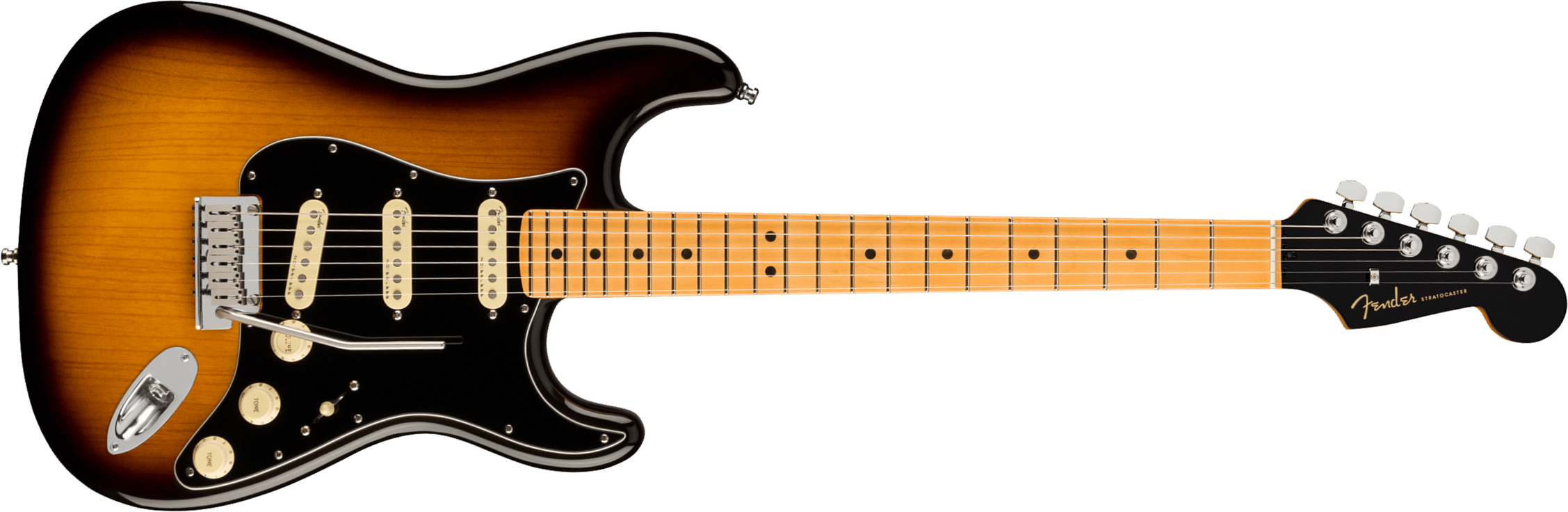 Fender Strat American Ultra Luxe Usa Mn +etui - 2-color Sunburst - Guitarra eléctrica con forma de str. - Main picture