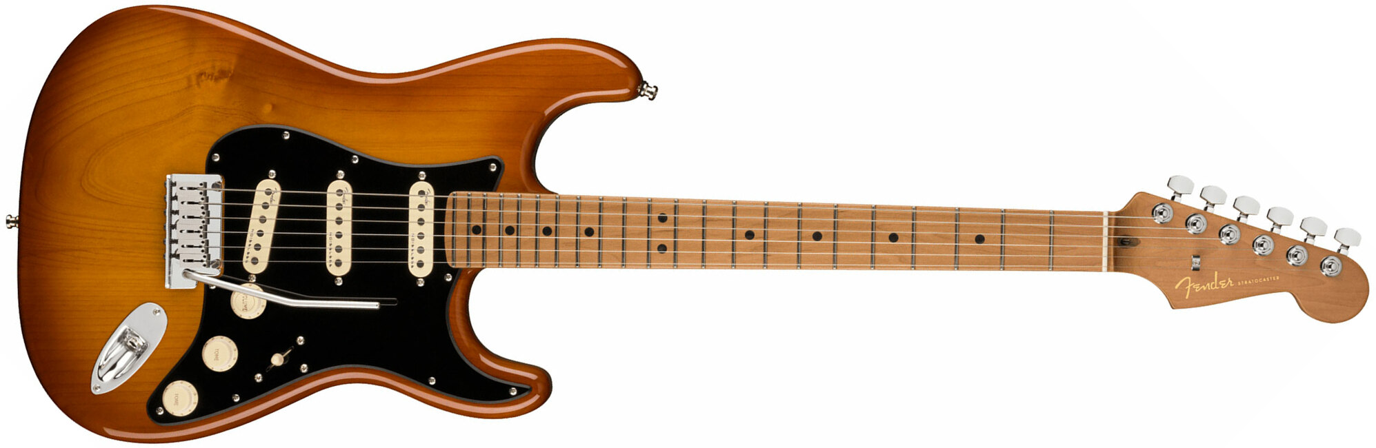 Fender Strat American Ultra Roasted Fretboard Ltd Usa 3s Trem Mn - Honey Burst - Guitarra eléctrica con forma de str. - Main picture