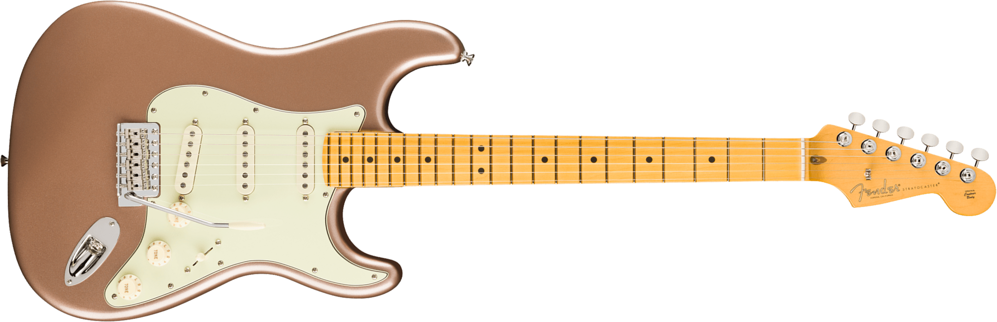 Fender Strat Classic American Pro Usa 3s Trem Mn - Faded Firemist Gold - Guitarra eléctrica con forma de str. - Main picture