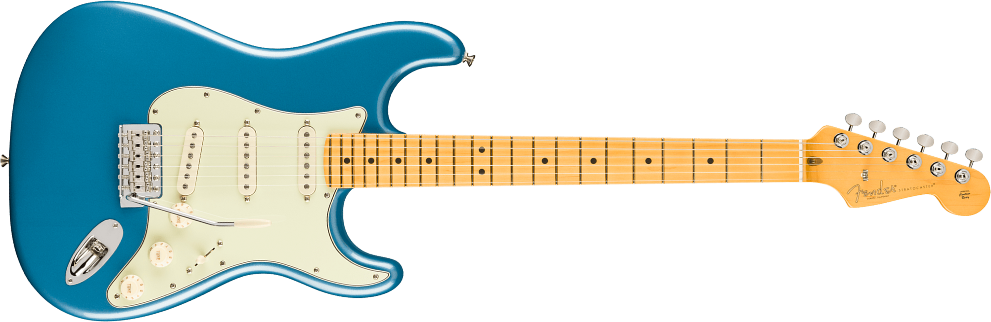 Fender Strat Classic American Pro Usa 3s Trem Mn - Faded Lake Placid Blue - Guitarra eléctrica con forma de str. - Main picture