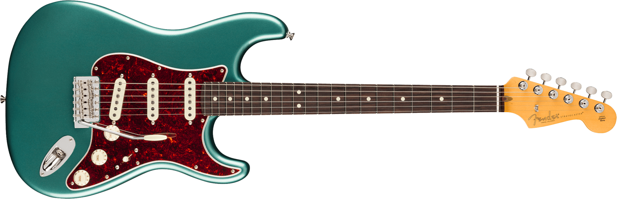 Fender Strat Classic American Pro Usa 3s Trem Rw - Faded Sherwood Green Metallic - Guitarra eléctrica con forma de str. - Main picture