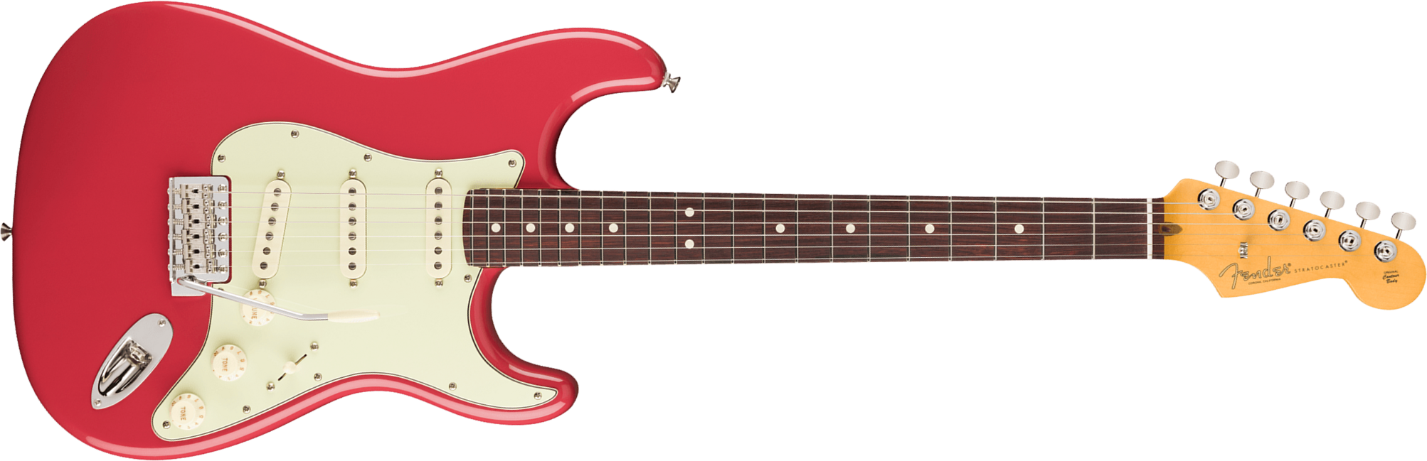 Fender Strat Classic American Pro Usa 3s Trem Rw - Faded Dakota Red - Guitarra eléctrica con forma de str. - Main picture