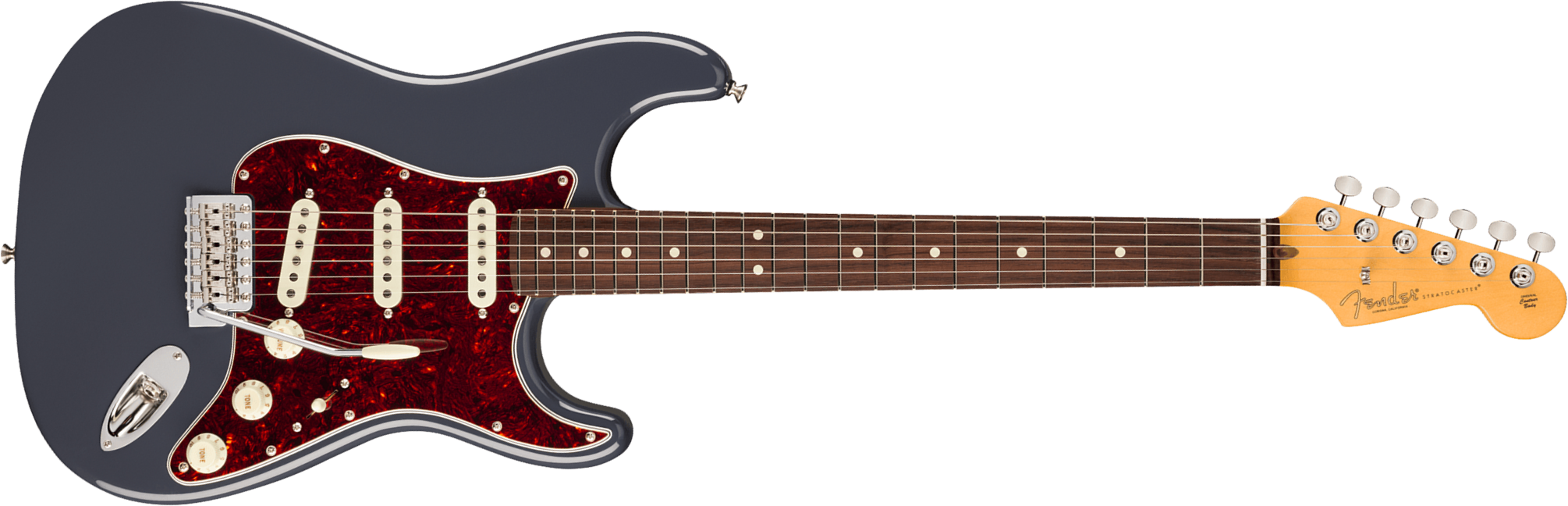 Fender Strat Classic American Pro Usa 3s Trem Rw - Faded Black - Guitarra eléctrica con forma de str. - Main picture