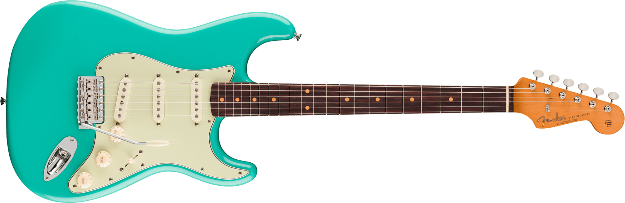 Fender Strat Early 60s Vintera 3 Mex 3s Trem Rw - Seafoam Green - Guitarra eléctrica con forma de str. - Main picture