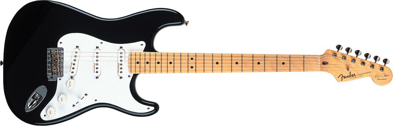 Fender Strat Eric Clapton Usa Signature 3s Trem Mn - Black - Guitarra eléctrica con forma de str. - Main picture