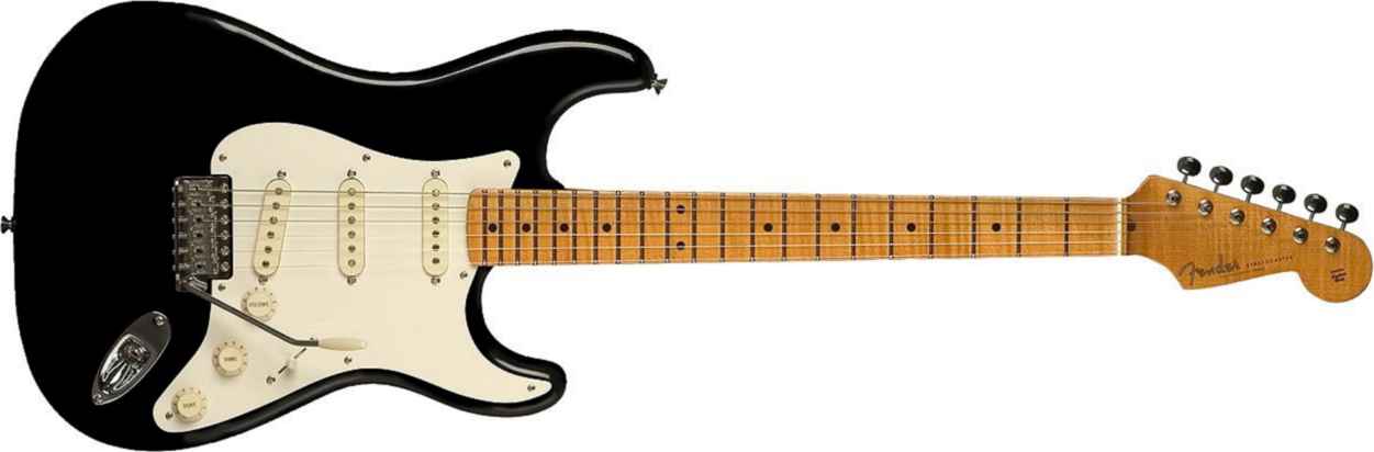 Fender Strat Eric Johnson Usa Signature Sss Mn - Black - Guitarra eléctrica con forma de str. - Main picture