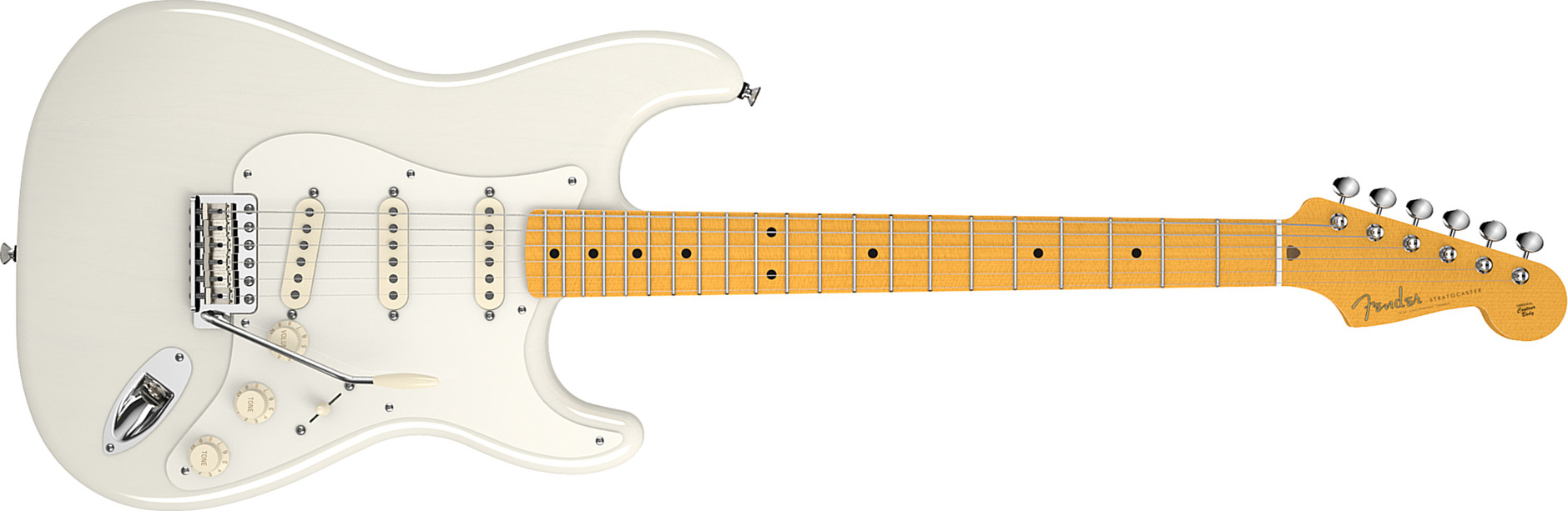 Fender Strat Eric Johnson Usa Sss Mn - White Blonde - Guitarra eléctrica con forma de str. - Main picture