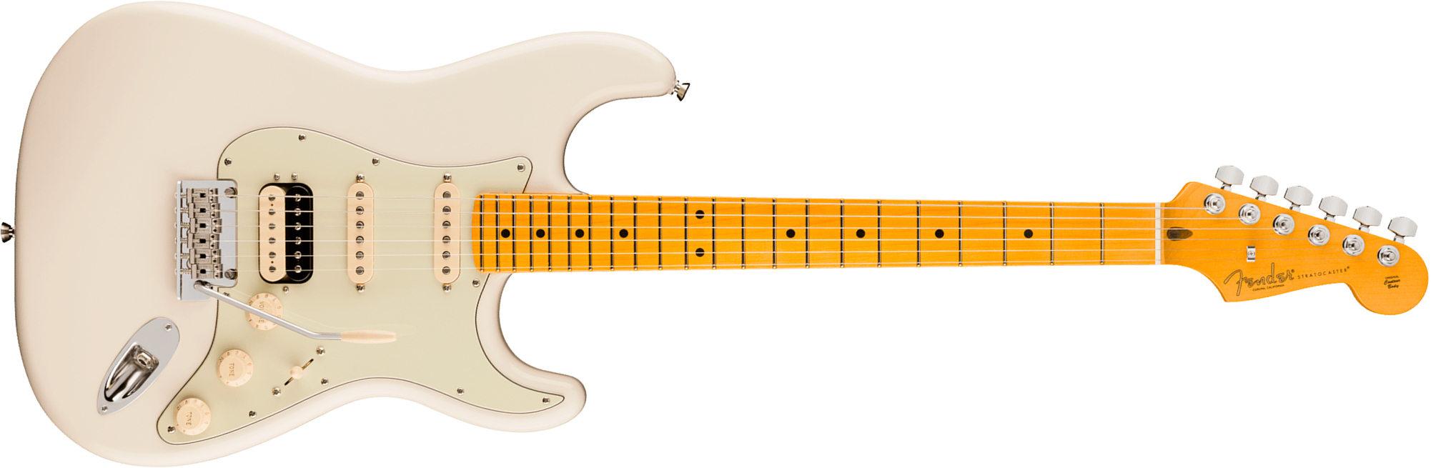 Fender Strat Hss American Pro. Usa Hss Trem Mn - Olympic White - Guitarra eléctrica con forma de str. - Main picture