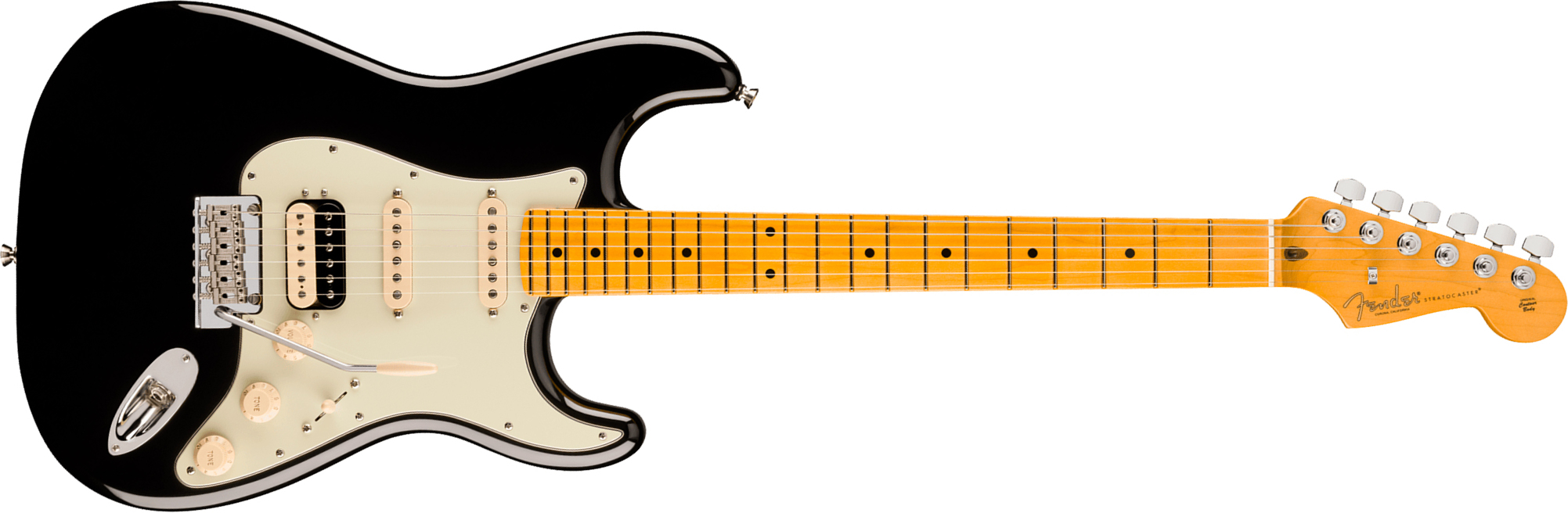 Fender Strat Hss American Pro. Usa Hss Trem Mn - Black - Guitarra eléctrica con forma de str. - Main picture
