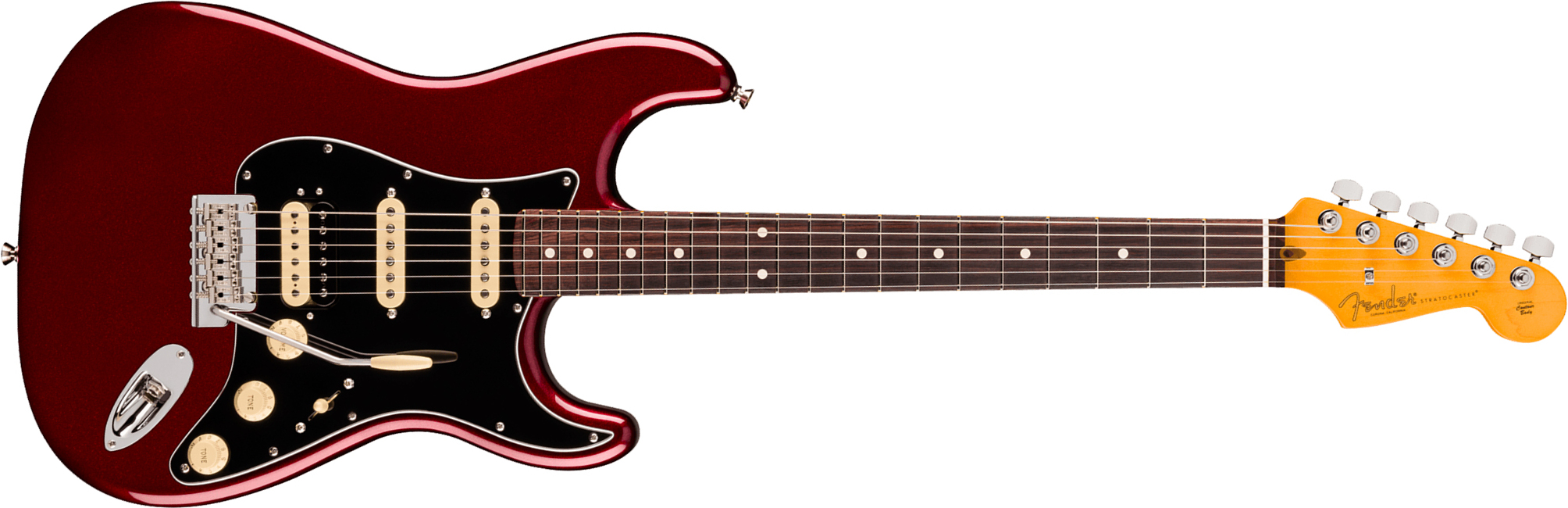 Fender Strat Hss American Pro. Usa Hss Trem Rw - Oxblood - Guitarra eléctrica con forma de str. - Main picture