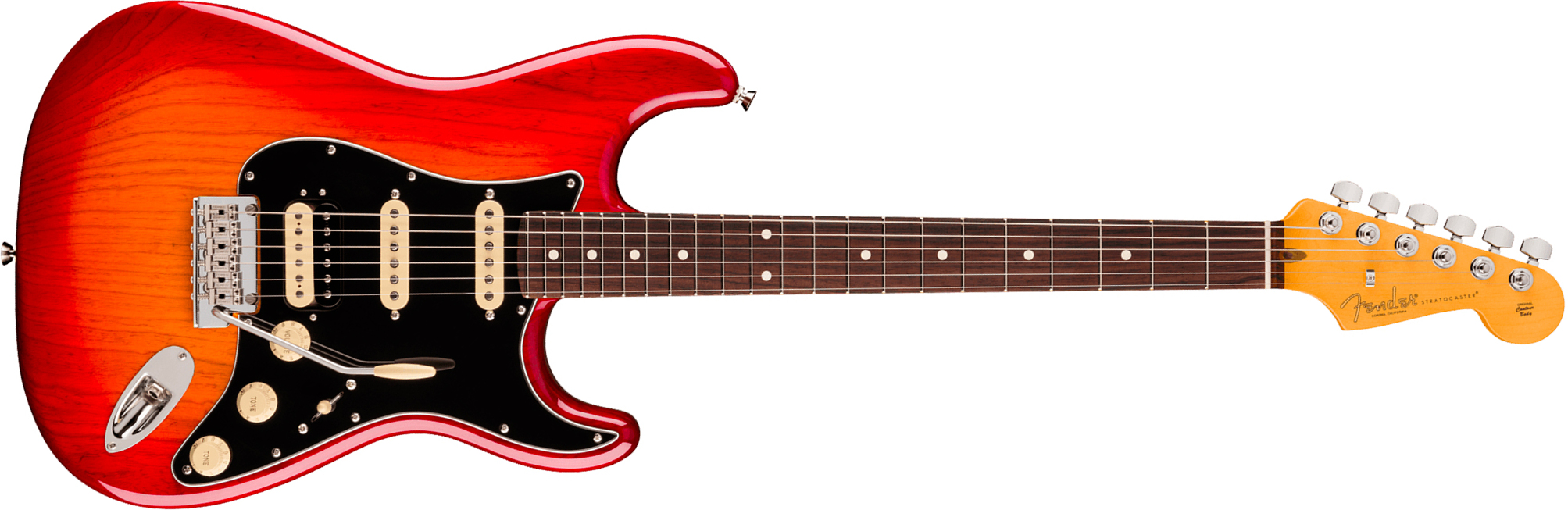 Fender Strat Hss American Pro. Usa Hss Trem Rw - Aged Cherry Burst - Guitarra eléctrica con forma de str. - Main picture