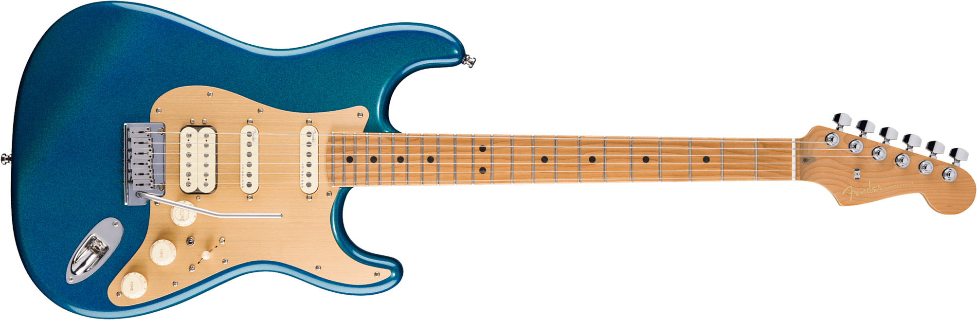 Fender Strat Hss American Ultra Ii Ltd Usa Trem Mn - Aurora Metallic - Guitarra eléctrica con forma de str. - Main picture