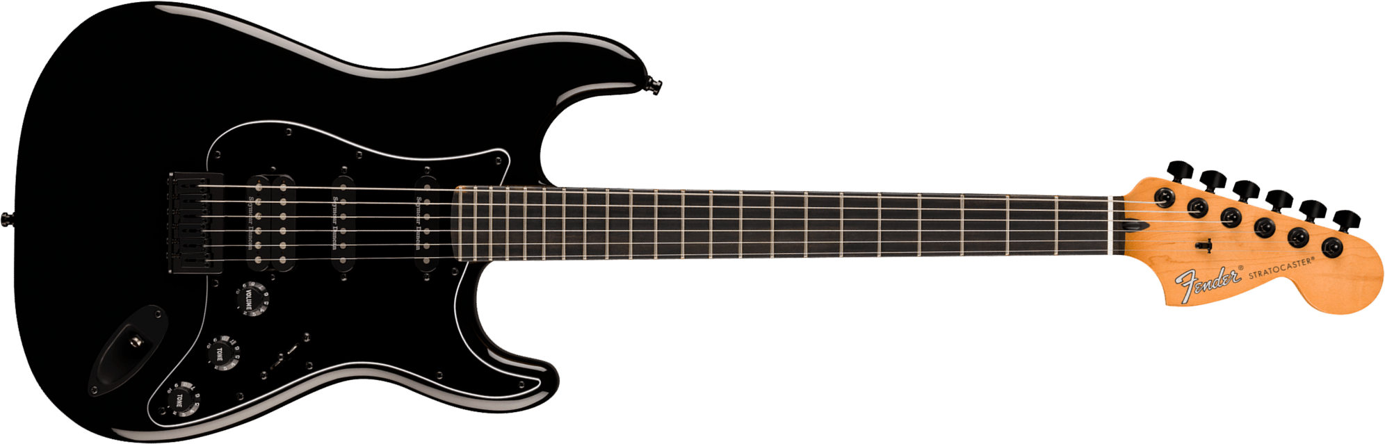Fender Strat Hss Ht Player Advanced Ltd Mex Hss Seymour Duncan Ht Eb - Black - Guitarra eléctrica con forma de str. - Main picture