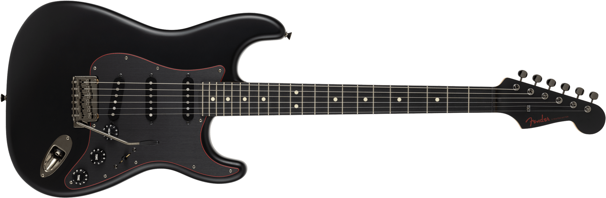 Fender Strat Hybrid Ii Mij Ltd Jap 3s Trem Rw - Black - Guitarra eléctrica con forma de str. - Main picture